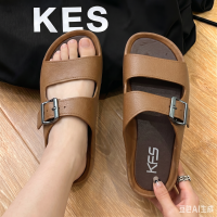Korean-style thick-soled double-strap casual versatile slip-on womens shoes