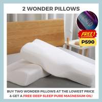 🥇 Wonder Slumber Contour Memory Foam Pillow for Neck Pain Relief Orthopedic Ergonomic Cervical Pillow for Sleeping
