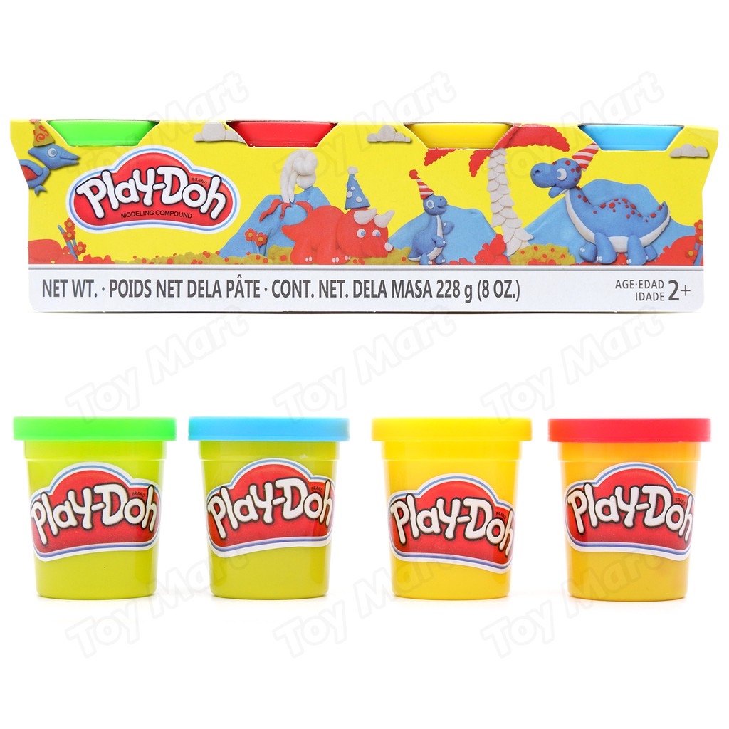 4in1 Safe and Non-Toxic Colored Play-doh for Kids