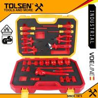 Tolsen 25pcs VDE Premium Insulated Hand Tools Set (w/ Case) GS Approved V83825
