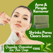 Greenika Tea Tree Soap: Organic Anti-Acne Treatment for Oily Skin