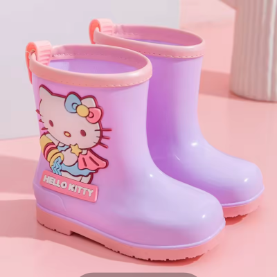 HelloKitty Hello Kitty Children's Rain Boots Girls Four Seasons Anti ...