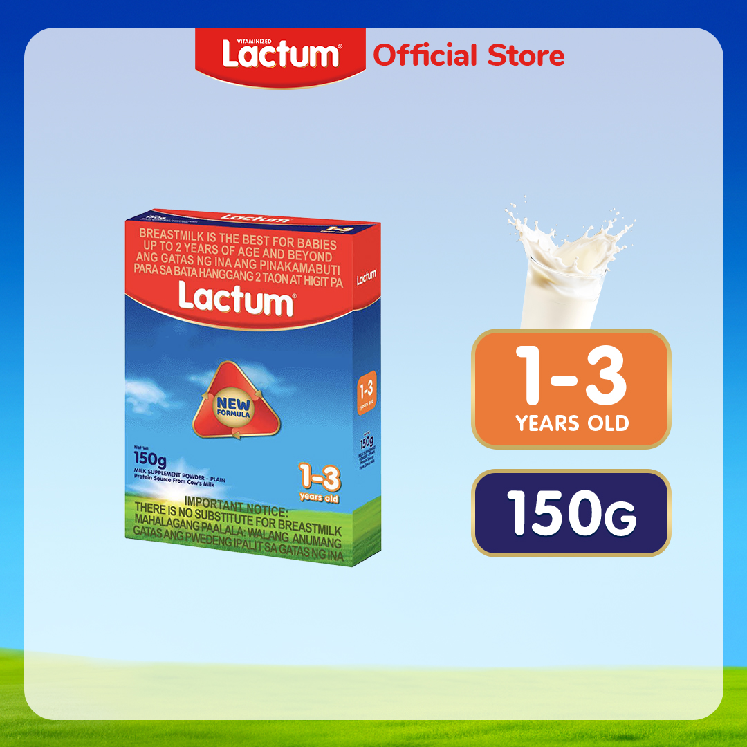Lactum for 1-3 Years Old Plain Milk Formula Supplement Powder for Children / Kids