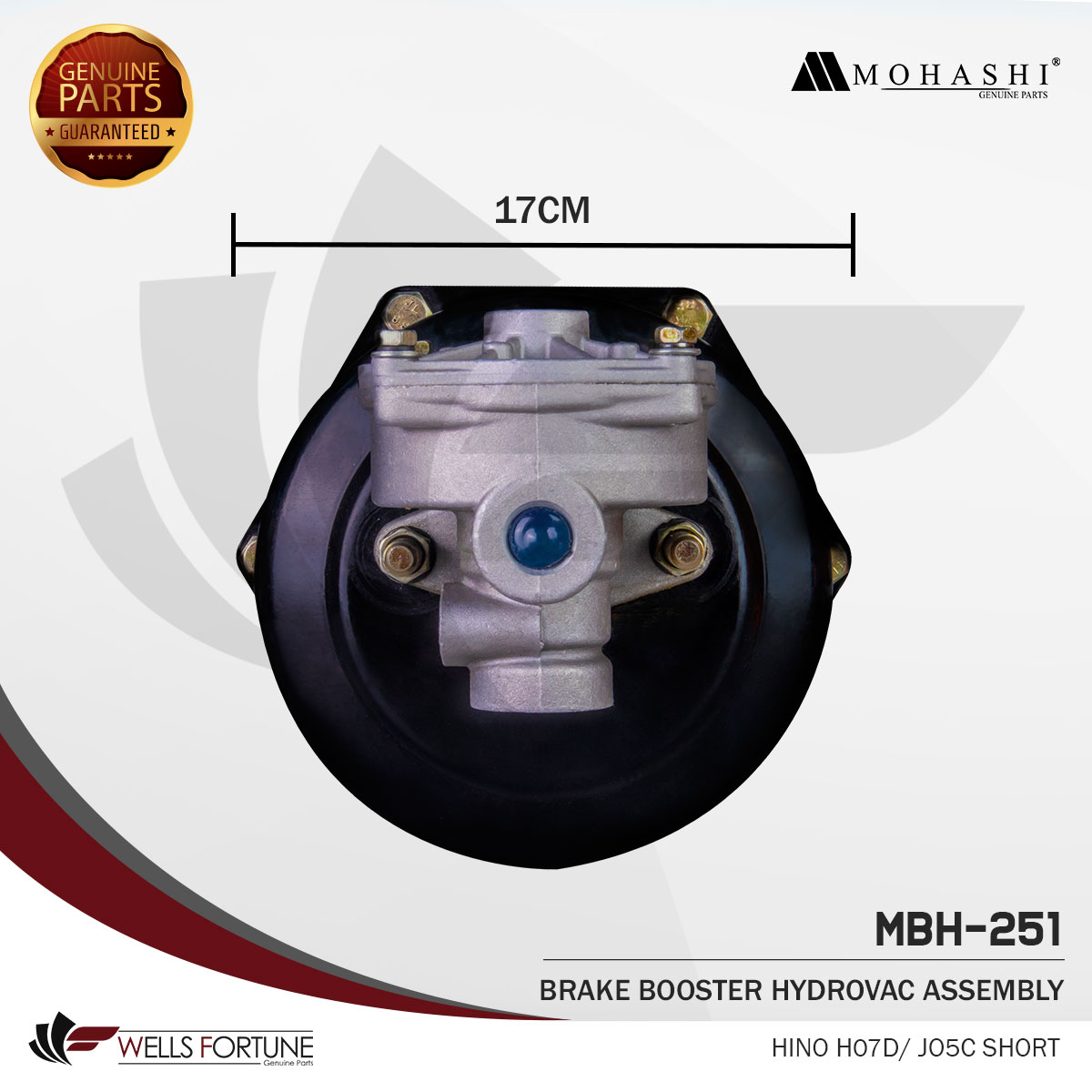 HINO H07D / JO5C SHORT MOHASHI BRAKE BOOSTER HYDROVAC review and price