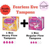 Fearless Eve Menstrual Tampons Bundle Pack (1 Box of Heavy Flow + 1 Box of Regular Flow)