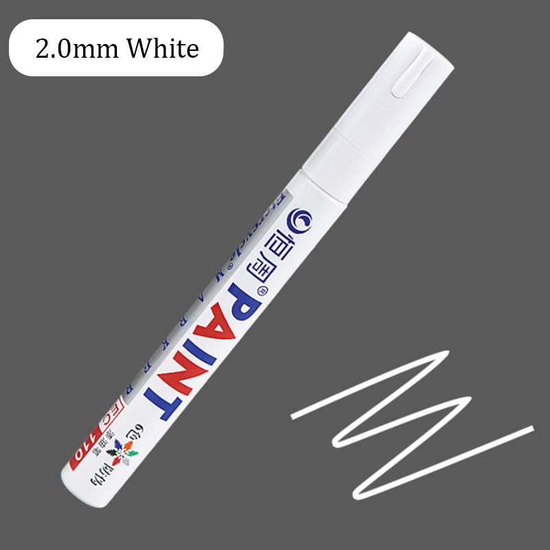 12 Colors Car Tire Rubber Tread Permanent Paint Marker Pen Waterproof