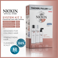 NIOXIN System Kit 3 60-day Kit for Colored Hair with Light Thinning (Shampoo 300ML Conditioner 300ml Leave-On 100ml)