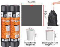 Heavy Duty Black Plastic Black Garbage Bag / Black Sando Bag / Shopping bag-Paez Official