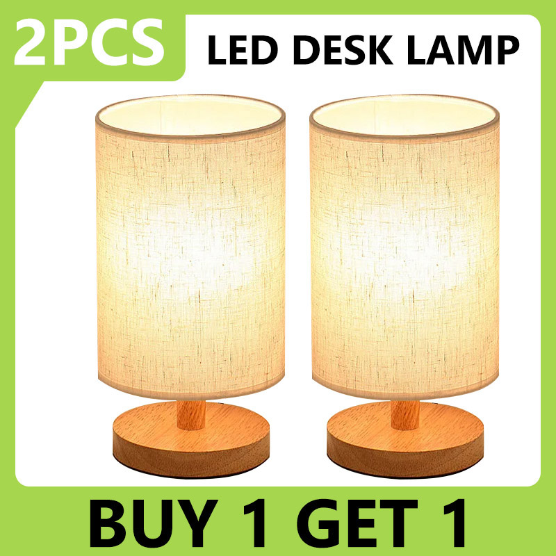 BUY 1 TAKE 1 study lamp lamp led lamp desk lamp table lamp Table Lamp Night-light Lamp Desk Lamp Shade USB Table Lamp Fabric Art Can