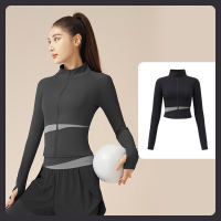 FUYOGI Sports Jacket Women Yoga Fitness Tops Long Sleeve Tight Quick Drying Clothes Running