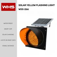 WHS Solar Yellow Flashing Light Wireless Traffic Light LED Security Light WXX-266