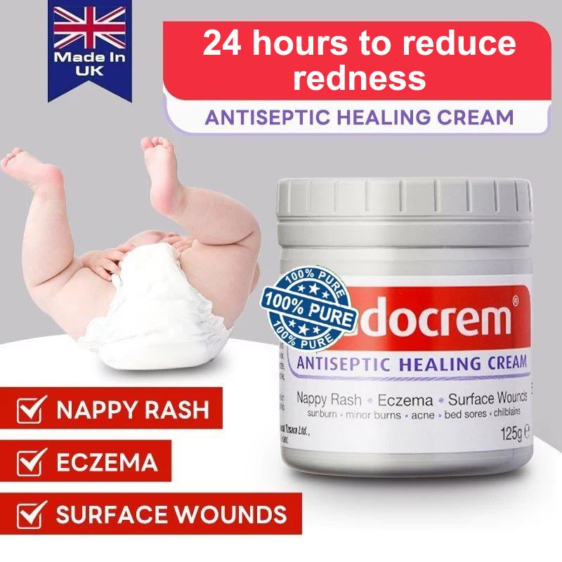 Authentic SUDOCREM Antiseptic Skin Cream Nappy Rash Relief (Made in Ireland) Original 125g