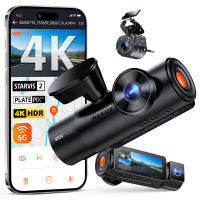 Vantrue N4 Pro S 4K 3 Channel Dash Cam Triple STARVIS 2 Night Vision Waterproof Rear Camera  24H Parking Mode GPS WiFi Voice Control