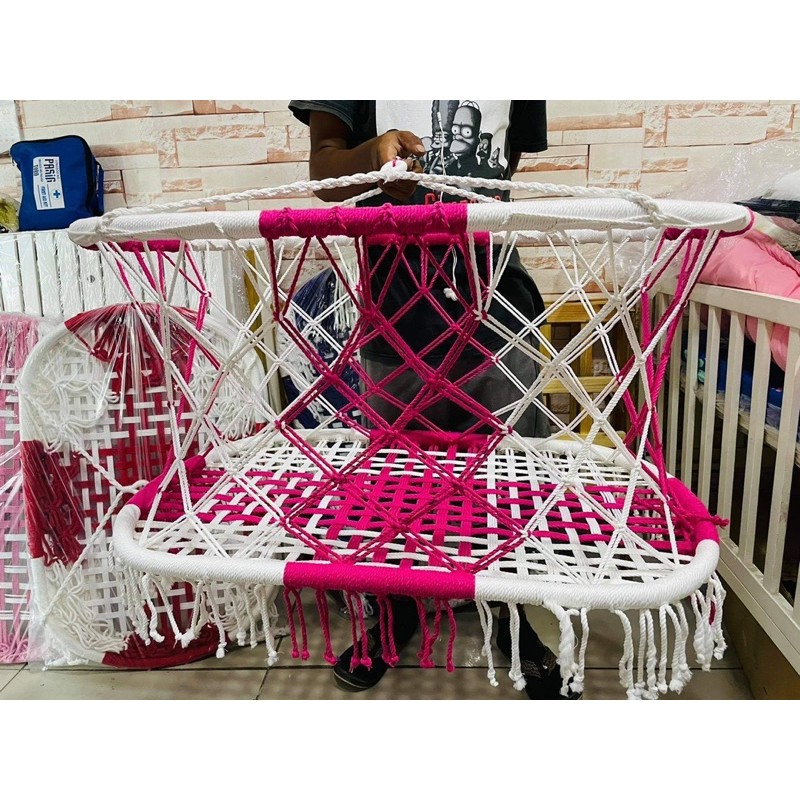Baby duyan super pino masinsin LONG HANDLE with Metal stand and Swing chair cloth
