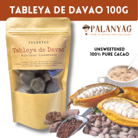 Palanyag Tableya de Davao 100g – 100% Pure Cacao | Unsweetened Chocolate Discs for Tsokolate & Champorado