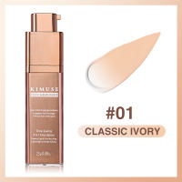 KIMUSE Smart Color Changing Foundation Makeup 24H  Long-lasting & Waterproof 4-In-1 Multitasker Weightless Buildable Coverage Face Makeup