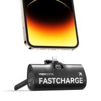 VEGER VEEKTOMX VT052L 5000mAh 20W PD Fast Charger Lightning Plug On Power BankSmall Mini Pocket Size Lightweight Compact Portable Powerbanks for Iphone 14 Plus 13 12 11 Pro Max XR XS 8 7+ 6S SE Ipad 6th 7th 8th 9th Mini 3 4 5 6 Air 2 3 4 Pro 11 Airpods