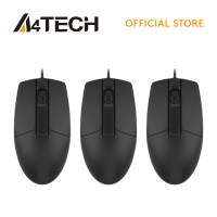A4Tech OP-330 Wired Optical Mouse 1200 DPI USB Ergonomic Mice for PC/Laptop Black Computer