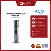 ACO NEST LUXOR RECHARGEABLE LED FLASHLIGHT - ACOLXFLGRY