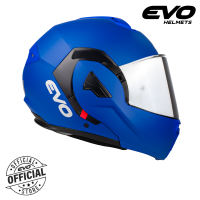 EVO Tourer Plain Modular Dual Visor Helmet With Free Clear Lens