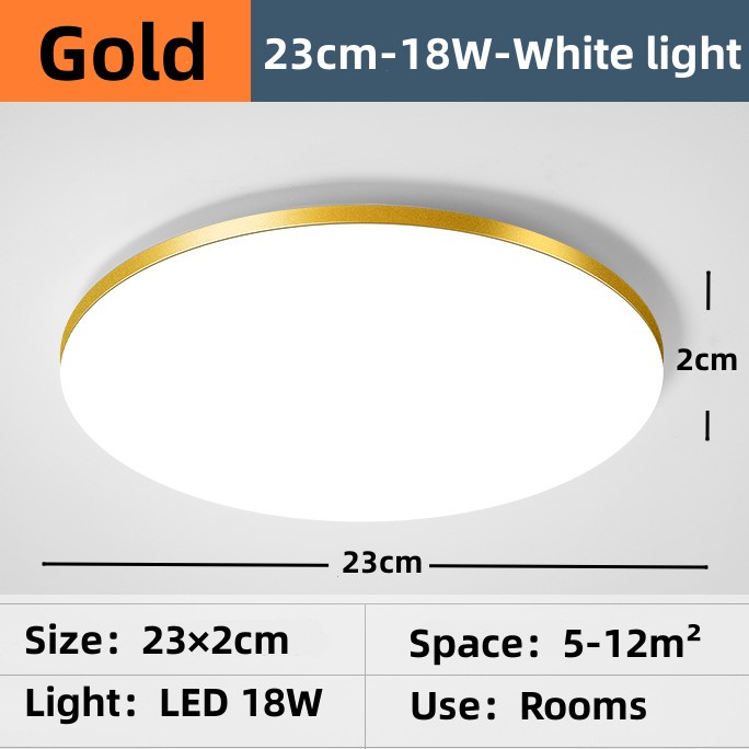 LED ceiling light Triicolor modern simple light indoor panel light balcony corridor lighting ceiling lamp