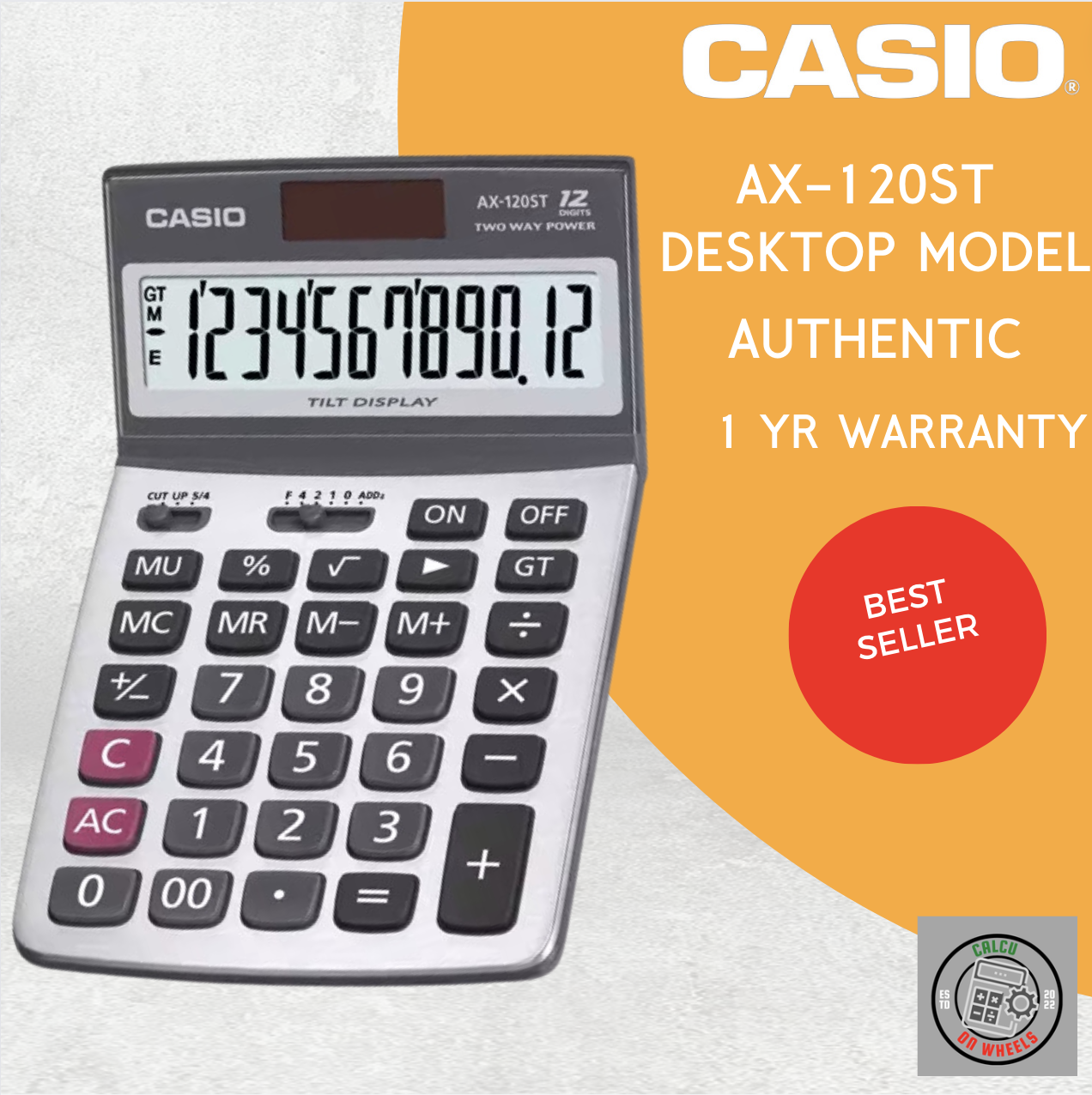 Casio AX120st desk top calculator original