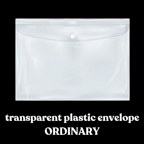 JLJ extreme online COD# Plastic envelope school supplies Plain Clear Plastic Envelope