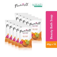 Flawlessly U 2in1 Papaya Calamansi Face & Body Whitening Soap 65g - Set of 10