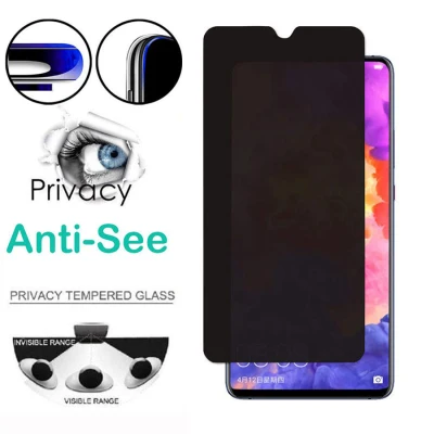 Huawei P20 P30 P40 Lite Nova 3i 5T 7i 7 Se Honor 8X Y7a Y7 Pro Y7P Y6P Y5P Y6s Y9s Y9 Prime 2019 Anti Spy Privacy Tempered Glass Screen Protector