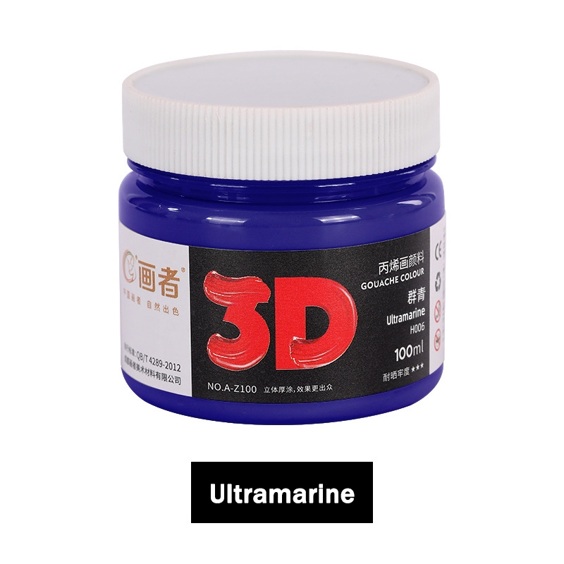 100ML Acrylic Paint Waterproof Graffiti Pigment For Bags Shoes Textile Nail Fabric Glass Leather