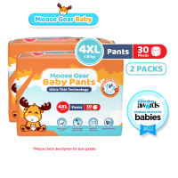 Moose Gear Baby Pants Diaper 4XL 60pcs (2PACKS) Hypoallergenic Super Absorbent Double Leak Guard