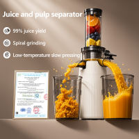 Kawu 100W Heavy Duty original Slow Juicer Cold Press Juicing Auto Juice-Pulp Separation 400ml Healthy Ice Cream Maker