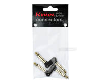 Kirlin 2631BGZ Guitar Patch Pedal Coupler Adapter Gold Plated Contact