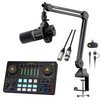 Manila Stock Maonocaster AME2 Professional Sound Card Complete Set Original Condenser Microphone Full Set Studio Sound Recording Dynamic Mic Guitar Audio Interface Mixer