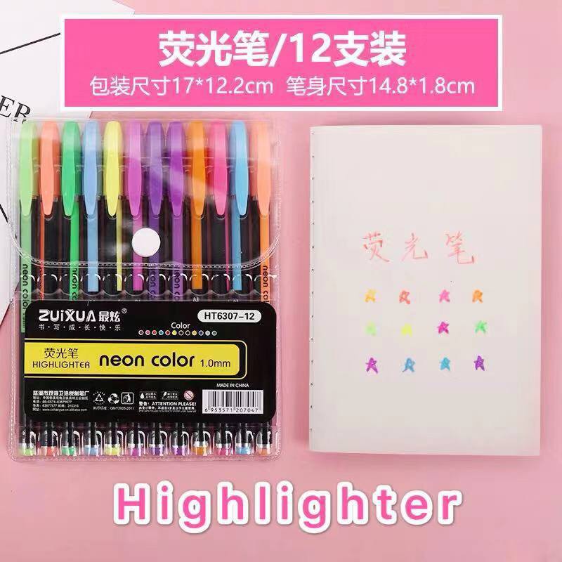 HKH Neon Color Pen 12pcs
