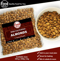 Food Stock California Raw Almonds (250g 500g 1kg)