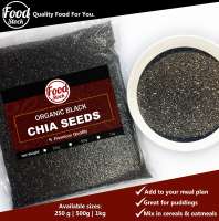 Food Stock Organic Black Chia Seeds (250g 500g 1kg)