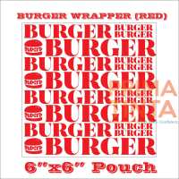 Hamburger Wrapper 6″ x 6″ pouch (100pcs)