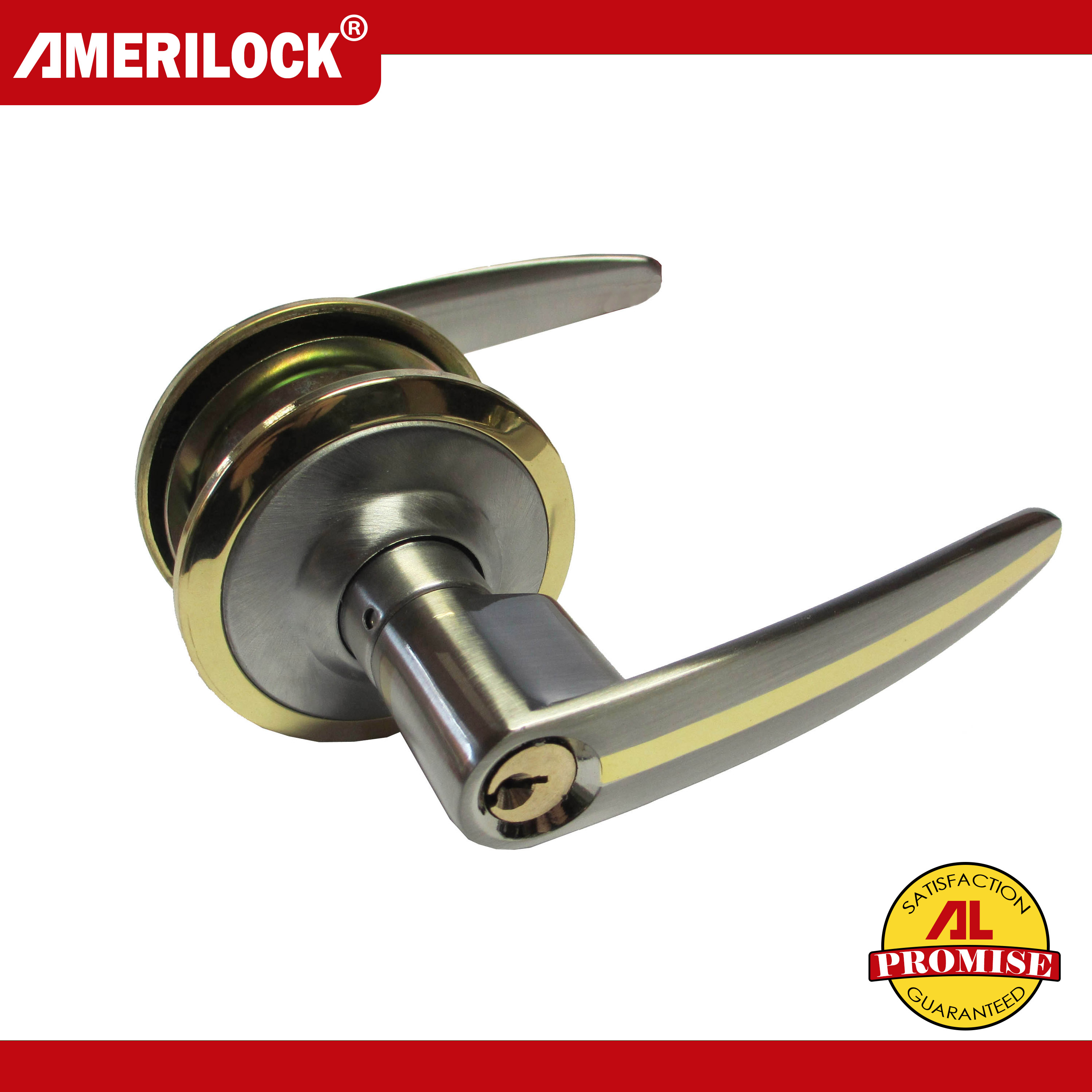 AMERILOCK Door Knob Lever Type Lockset (AL 3700 SS/PB) Stainless Steel