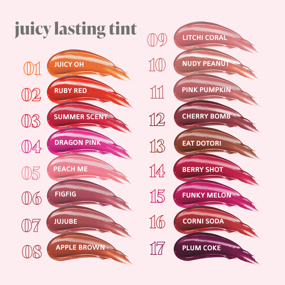 Romand Juicy Lasting Tint - 12 Cherry Bomb [Lip Tint] [Glossy Finish ...