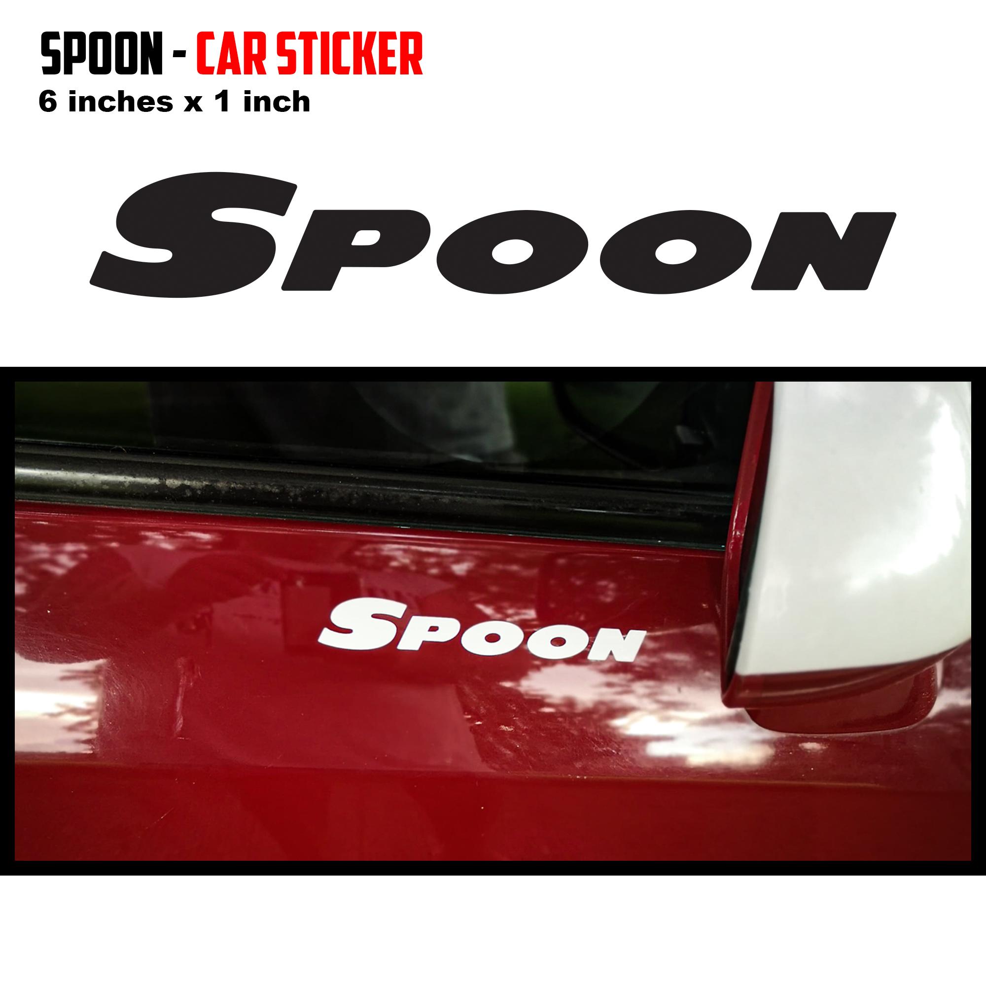 Spoon Sports Side MIrror Sticker Custom Pair
