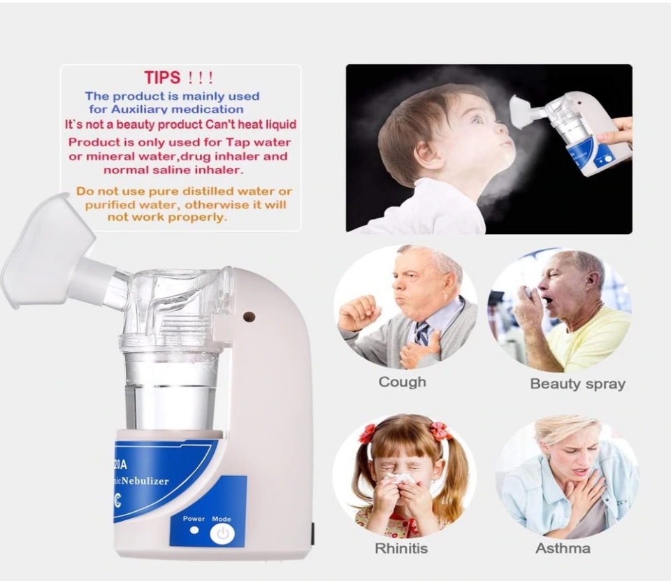 ORIGINAL Mini Compact Portable Ultrasonic Coughing Phlegm Mesh Nebulizer Machine For Kids