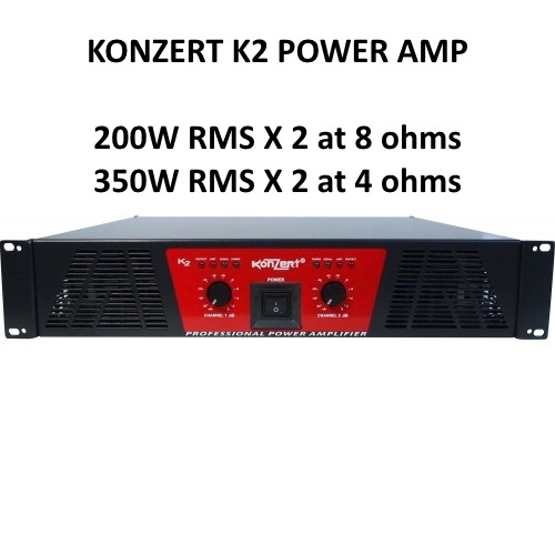 Konzert K2 200W (RMS) X 2 Power Amplifier Lazada PH