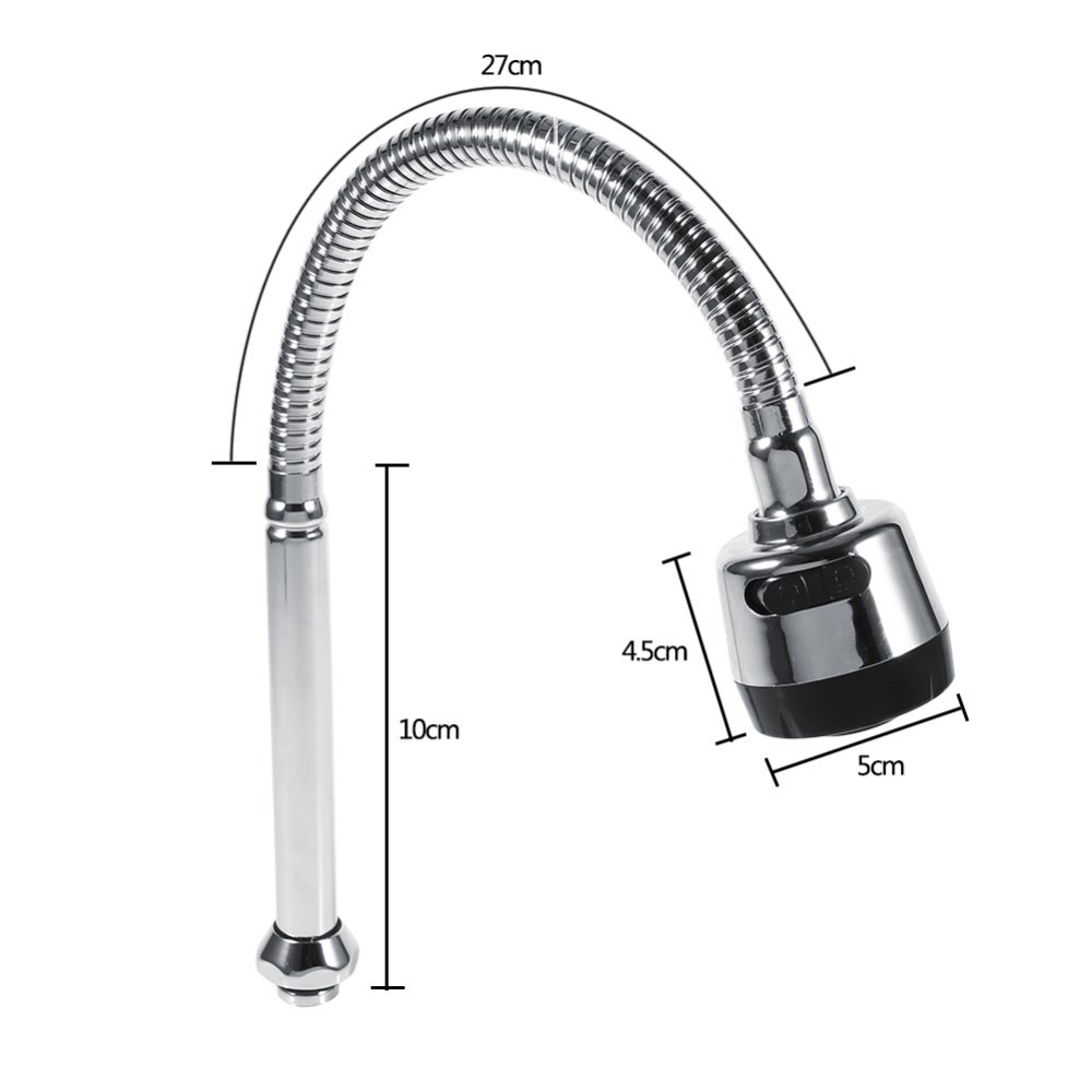 304 Stainless Steel Kitchen Sink Swivel Spout Faucet Pipe Fittings