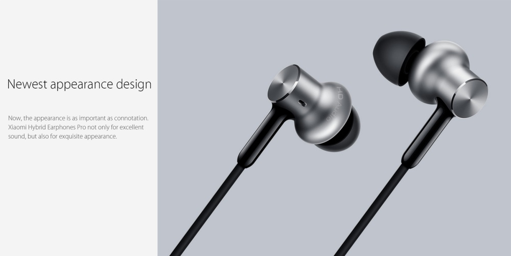 Original Xiaomi In-ear Hybird Earphones Pro Dynamic Balanced Armature Driver Volume Control