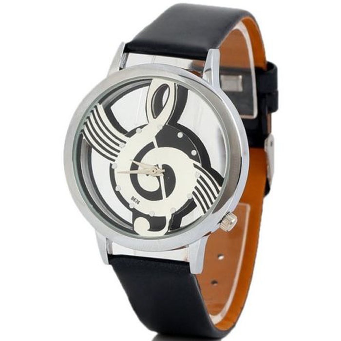 Geneva Musical Note Watch (Leather)