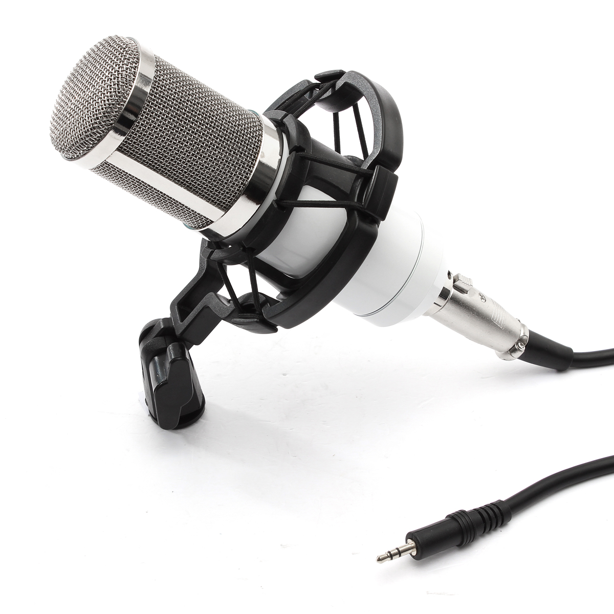 BM800 Condenser Microphone Recording With Shock Mount Kit (White