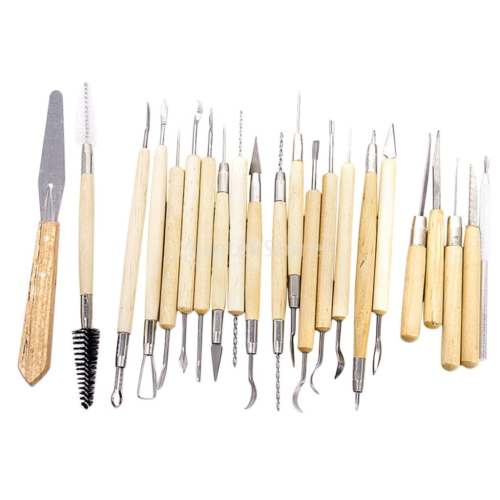 BolehDeals 22Pcs Pottery Clay Sculpture Carving Tool Set | Lazada PH