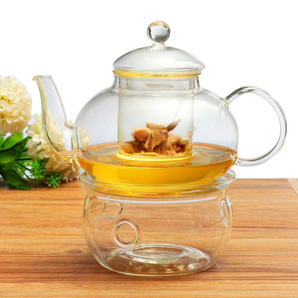 Borosilicate Glass Tea Pot Set Infuser Teapot Warmer 6 Double Wall Tea Cups Lazada Ph
