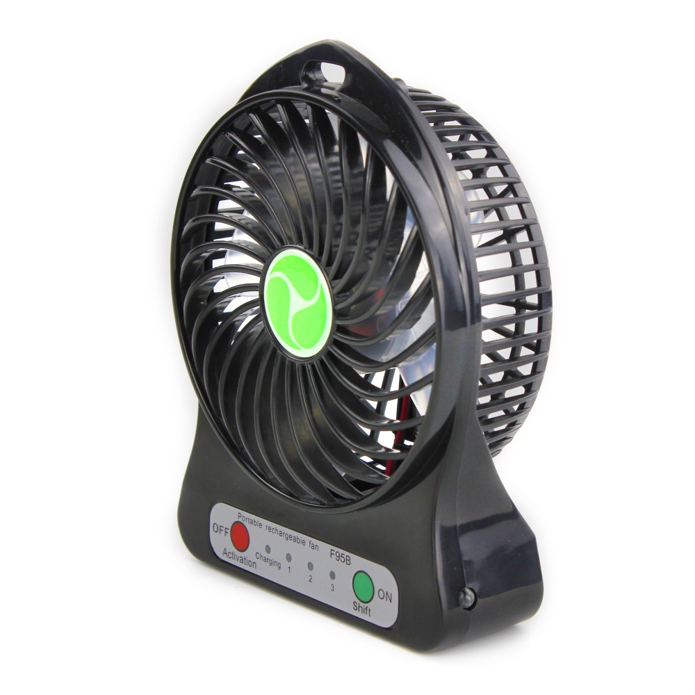 Turbo Portable Rechargable 4.5W Mini Fan (Black) | Lazada PH